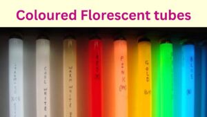 Coloured florescent tubes