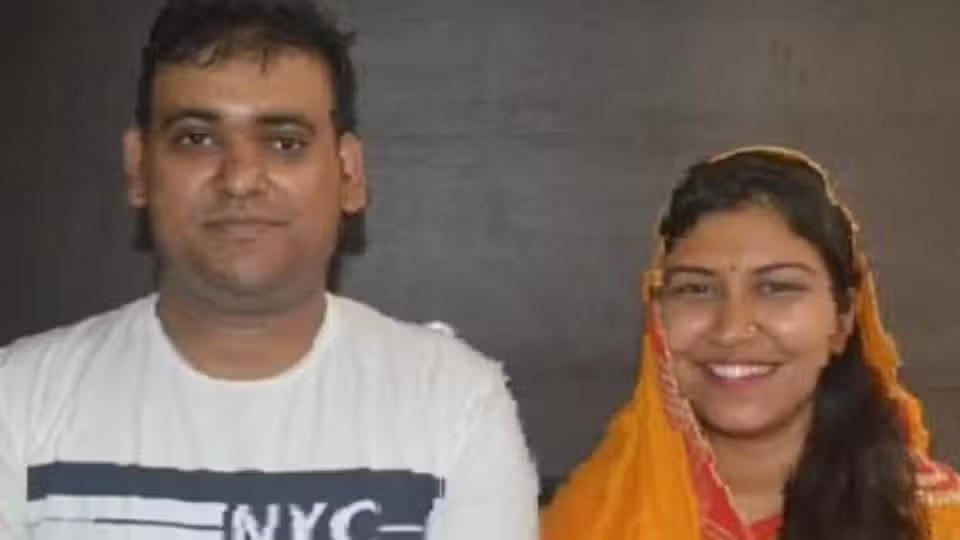 Atul Shubhash with his wife